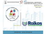 8ο Διεθνές Συνέδριο και Έκθεση για την Ασφάλεια και Υγεία στα Κατασκευαστικά Έργα, 26&27/5/2023, Λευκωσία, Κύπρος